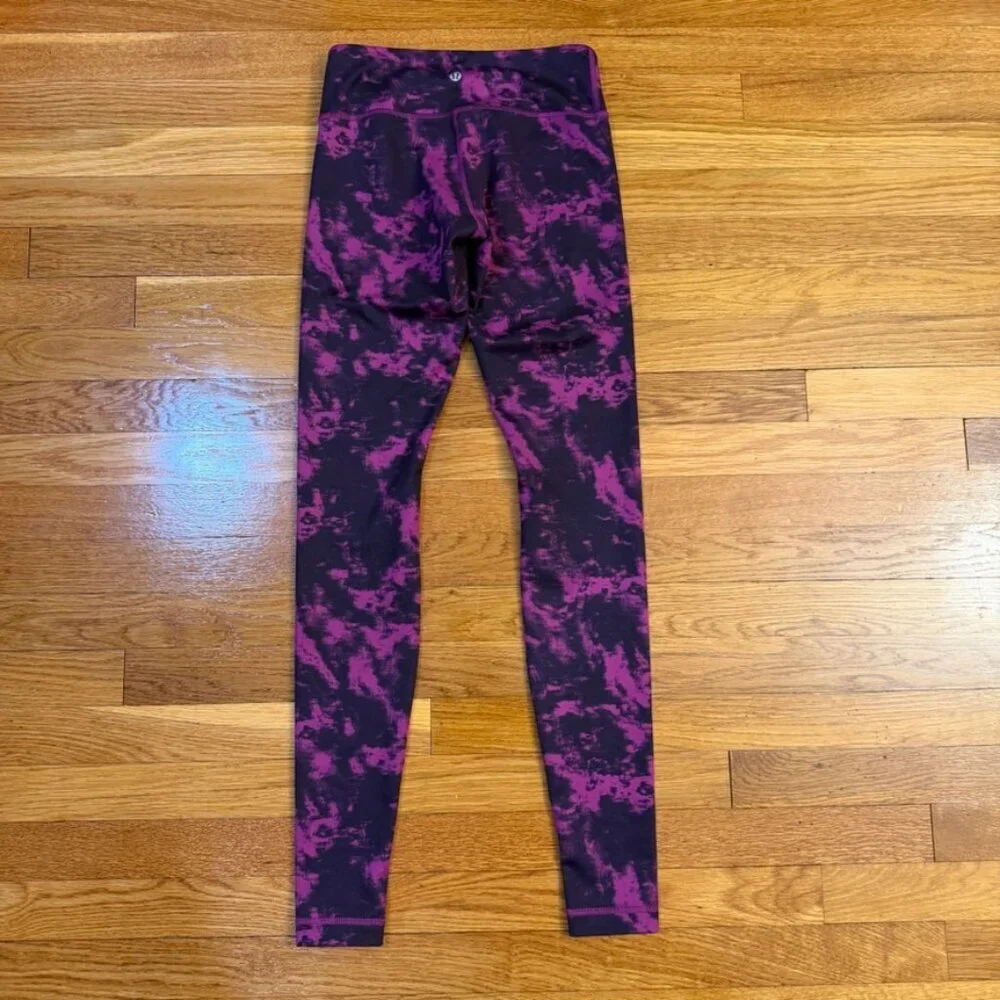 Lululemon Wunder Under Pant *Full-On Luon Breezie Regal Plum Black - Size 4